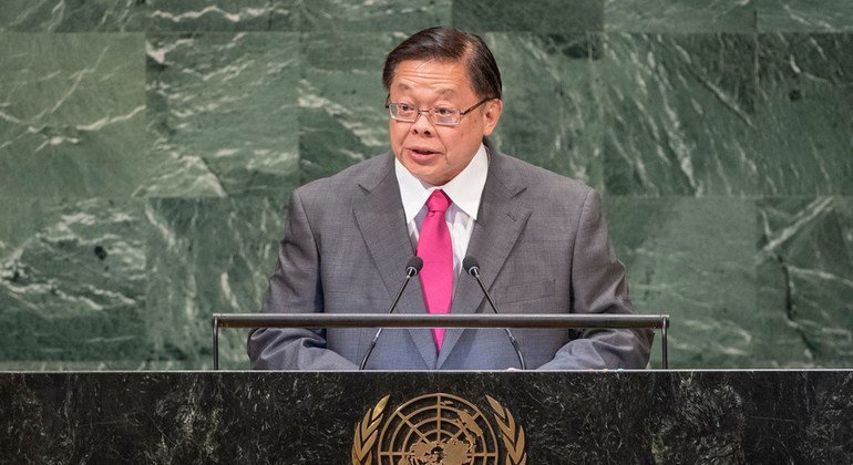 泰国外交部副部长维拉沙蒂在联大第73届会议一般性辩论中发言。