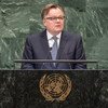 加拿大常驻联合国代表布兰查德（Marc-André Blanchard）今天在联大第74届会议一般性辩论发言中再次为加拿大争取在2021年至2022 年期间获得安理会非常任理事国席位“拉票”。