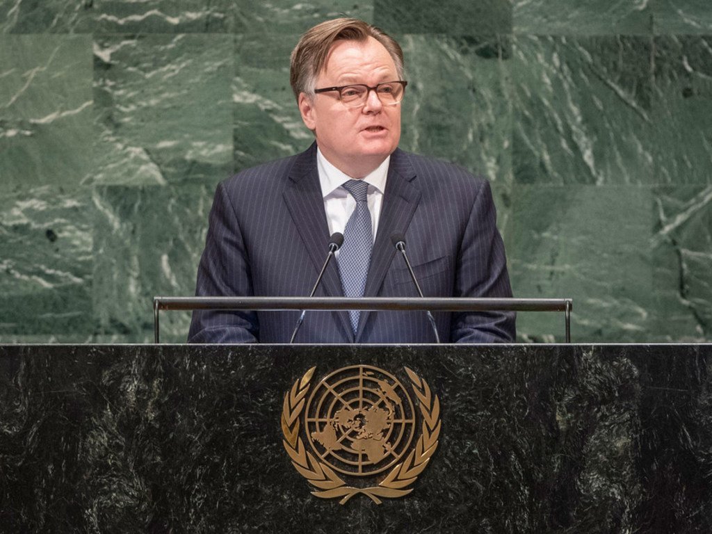 加拿大常驻联合国代表布兰查德（Marc-André Blanchard）今天在联大第74届会议一般性辩论发言中再次为加拿大争取在2021年至2022 年期间获得安理会非常任理事国席位“拉票”。
