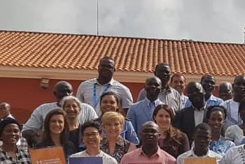 Participantes de um atelier sobre ODSs na Guiné-Bissau.