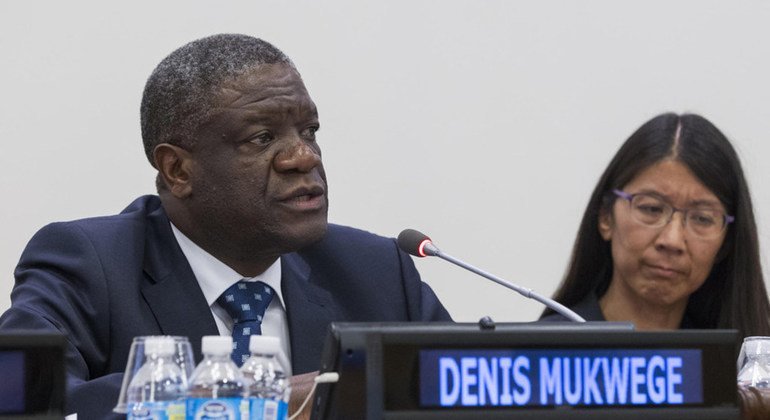 Dr Denis Mukwege, Directeur de l'hôpital de Panzi à Bukavu, en République démocratique du Congo, et Prix Nobel de la Paix 2018.