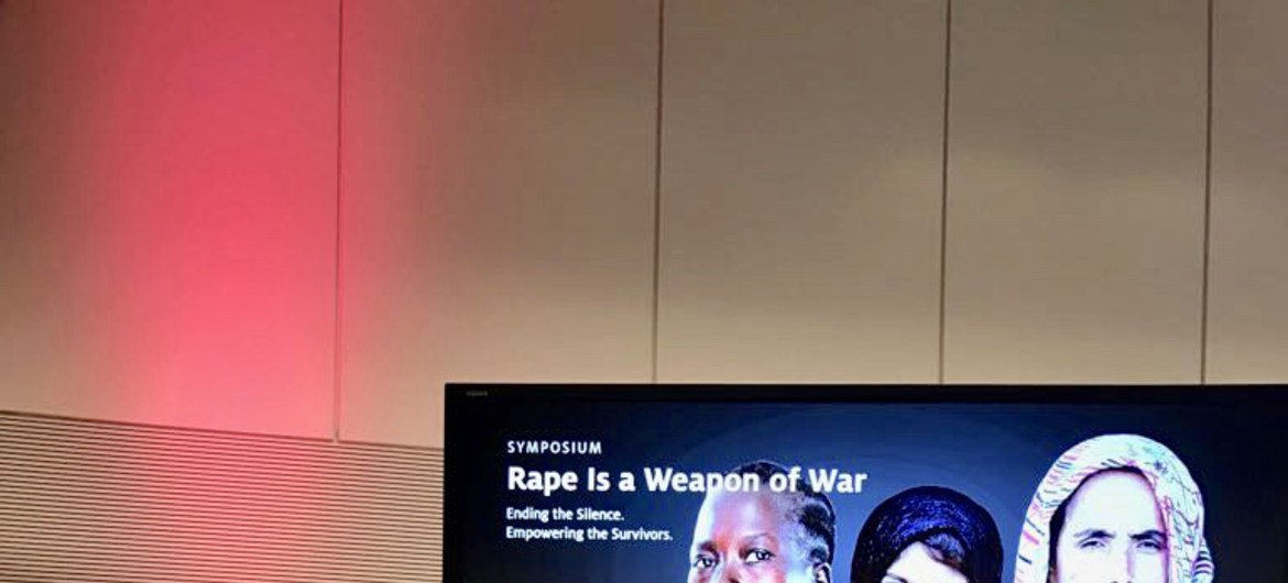 Pramila Patten, la representante especial de la ONU para la violencia sexual en los conflictos, con la embajadora de Buena Voluntad y premio Nobel de la Paz, Nadia Murad.