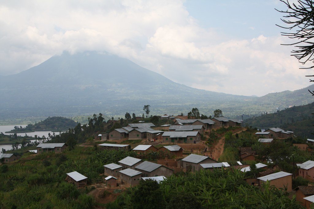 Un village au Rwanda.