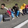 Des Vénézuéliens fuyant la faim dans leur pays traversent à pied la frontière vers Cúcuta, en Colombie Connus sous le nom de « Caminantes », ils marchent 11 heures par jour, traversant des cols de haute altitude dans des températures glaciales 