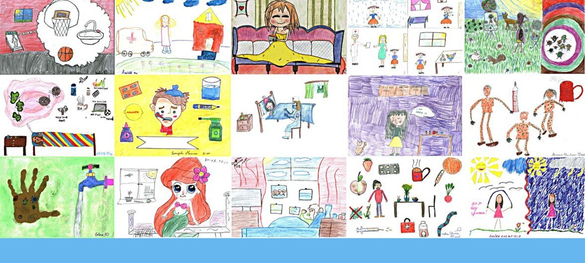 В ВОЗ провели конкурс детского рисунка о профилактике и лечении сезонного гриппа