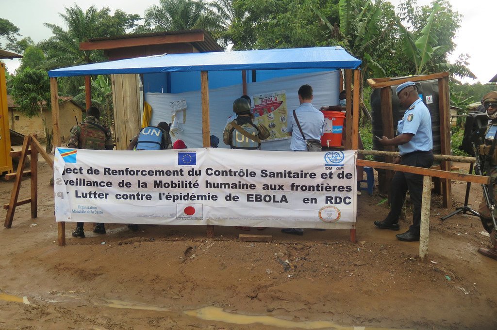 Centre de traitement Ebola de l'hôpital de Beni, province du Nord-Kivu, RD Congo.