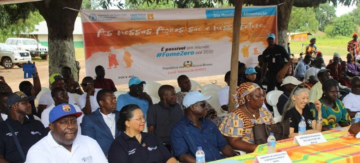 Atividades para marcar Semana Mundial da Alimentação em Nhinte, Guiné-Bissau.
