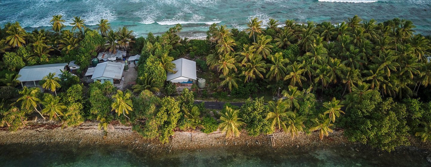 The South Pacific archipelago of Tuvalu is highly susceptible to rises in sea level brought about by climate change.  