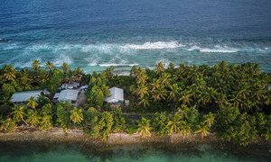 The South Pacific archipelago of Tuvalu is highly susceptible to rises in sea level brought about by climate change.  