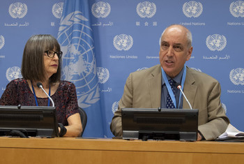 مؤتمر صحفي للمقرر الخاص للأمم المتحدة المعني بحقوق الإنسان في الأرض الفلسطينية المحتلة منذ عام 1967.