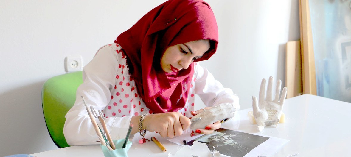 جمانة جاد الله - مشاركة في مشروع شبابيك للشباب في غزة