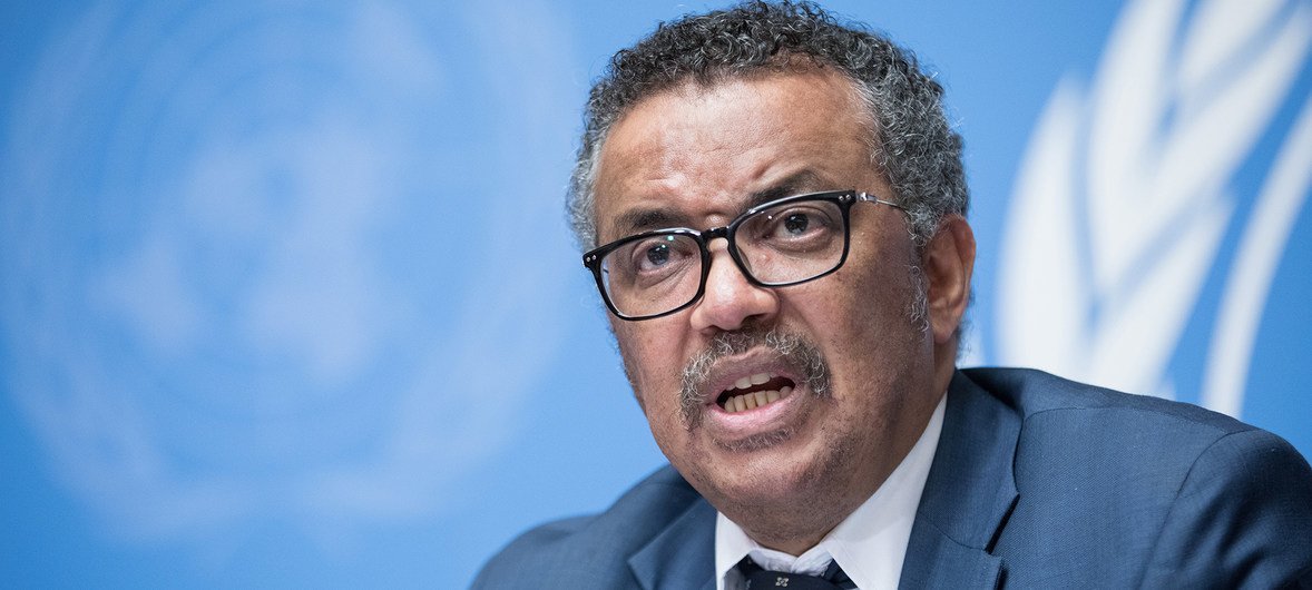 Tedros Adhanom Ghebreyesus, Director-General, World Health Organisation (WHO) speaks at a press conference at the UN Office in Geneva (file photo).