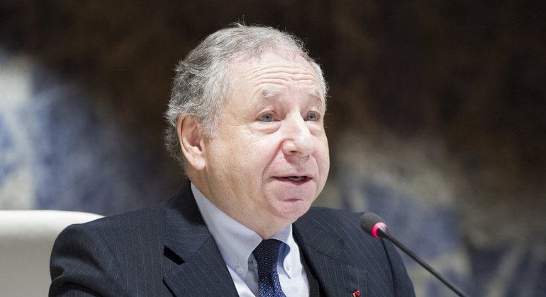 Jean Todt, UN Special Envoy for Road Safety and President of the Fédération Internationale de l’Automobile (FIA), addresses the opening of the Global Road Safety Film Festival held in Geneva on 20-21 February, 2017.