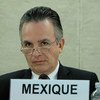 墨西哥大使米格尔·鲁伊斯·卡巴纳斯（Ambassador Miguel Ruiz Cabanas）在普遍定期审议会上发言。