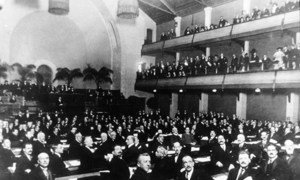 Sesión inaugural de la Sociedad de las Naciones