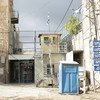 oint de contrôle vers l'école Qurtoba à l'intérieur de la zone militaire israélienne fermée dans la zone H2 à Hébron, en Cisjordanie.