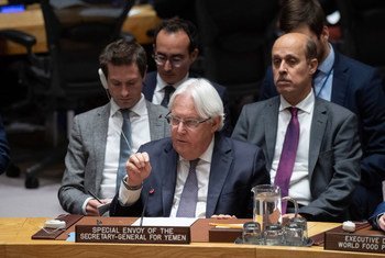 Martin Griffiths, Special Envoy of the Secretary-General for Yemen, briefs the Security Council on the situation in the country.