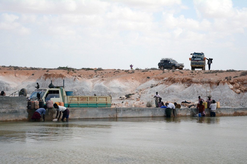 Sand dams huko Puntland, Somalia, yanaweza kuvuna maji kutoka juu na pia chini ya ardhi na kusaidia kujenga ustahimilivu wa watu wa eneo hilo. (Maktaba)