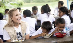 Kate Hudson defende a missão do PMA desde 2015, quando participou pela primeira vez na campanha Watch Hunger Stop