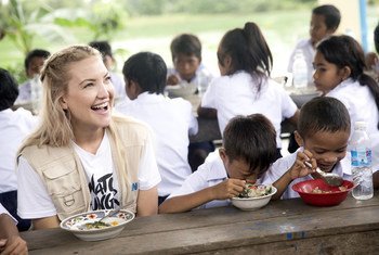 Kate Hudson defende a missão do PMA desde 2015, quando participou pela primeira vez na campanha Watch Hunger Stop