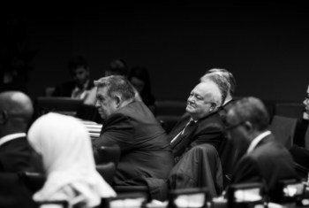 Miguel Angel Moratinos lors d'une réunion de l'Alliance des civilisations au siège de l'ONU.
