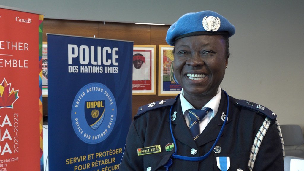 La Ghanéenne Phyllis Ama Tebuah Osei est la lauréate 2018 du Prix de la femme policier des Nations Unies.