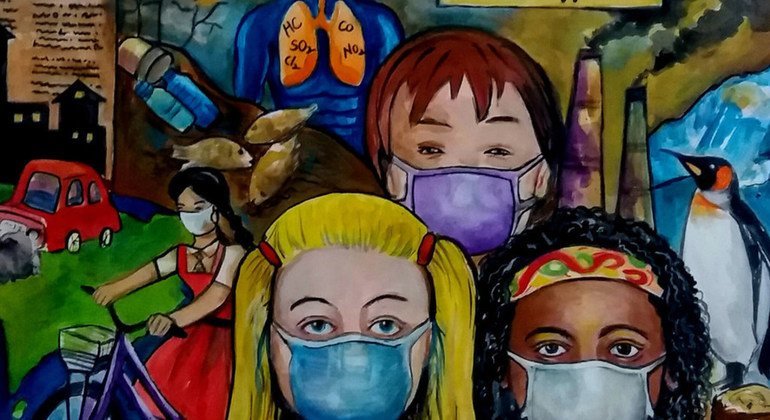 14-year-old finalist from India in “Kids 4 Human Rights” international art contest, 2018.