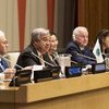 Secretary-General António Guterres speaks at the high-level UN-SCO event, at UN Headquarters, in New York.