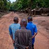 Three former child soldiers at Elevage camp in Bambari, Central African Republic. 