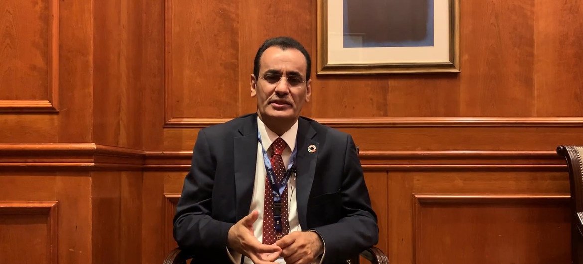 ناصر بكر القحطاني، المدير التنفيذي لبرنامج الخليج العربي للتنمية(أجفند)، خلال حوار مع اخبار الأمم المتحدة من بيروت.
