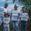 Una familia de Eastern Cape, Sudáfrica, que vive con el VIH.