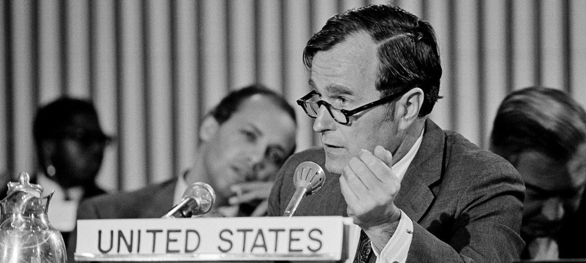 George H.W. foi representante permanente dos Estados Unidos da América junto da ONU.