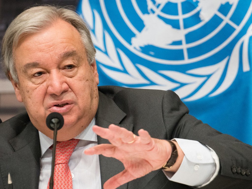 Le Secrétaire général des Nations Unies, António Guterres