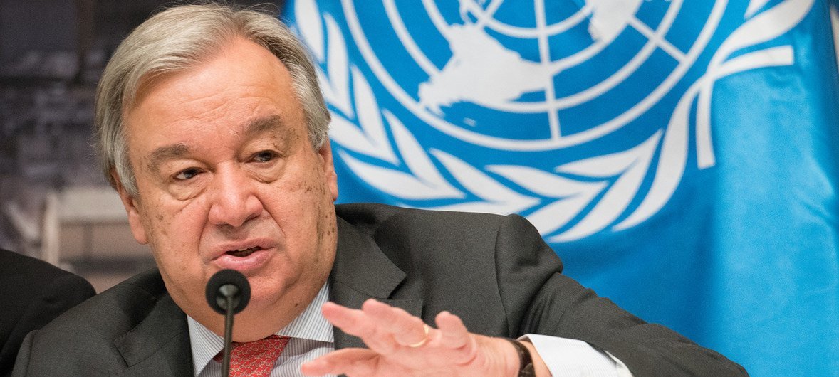 Secretário-geral das Nações Unidas, António Guterres.