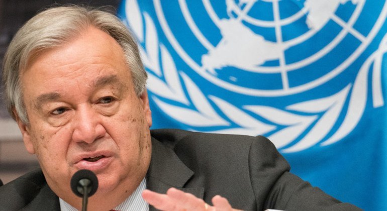 Secretário-geral das Nações Unidas, António Guterres.