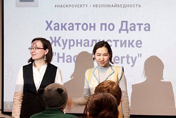 Алтынай Мамбетова и Анастасия Валлева – основатели Школы данных в Кыргызстане. 