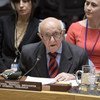 Judge Theodor Meron, President of the International Residual Mechanism for Criminal Tribunals, briefs the Security Council.