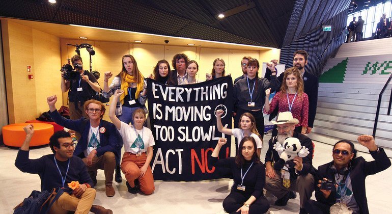 An Earth Council Flash Mob at COP24 in Poland to remind all negotiators and leaders that everything is moving too slow and that we have to take action now.