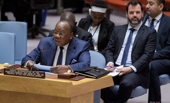 François Louncény Fall, Special Representative of the Secretary-General and Head of the UN Regional Office for Central Africa (UNOCA), briefs the Security Council on Central African region (File photo)