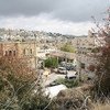 El asentamiento Beit Hadassah en la zona H2 de Hebrón, Cisjordania.