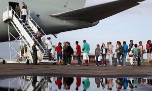 Acnur: voos têm como objetivo reduzir a população flutuante nas regiões fronteiriças. 