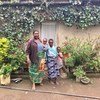 Mama Katarina na familia yake ambaye tangu kuanza kutumia umeme utokanao na samadi tangu 2012 anatoa mafunzo kwa wanakijiji wenzake.