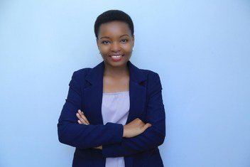 Rebeca Gyumi kutoka Tanzania, mwanaharakati wa haki za wanawake na wasichana na mshindi wa tuzo ya Umoja wa Mataifa ya haki za binadamu 2018.