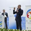 Bertrand Piccard, fondateur de Solar Impulse, prend la parole lors de la Conférence de l’ONU sur le climat (COP24) à Katowice, en Pologne.