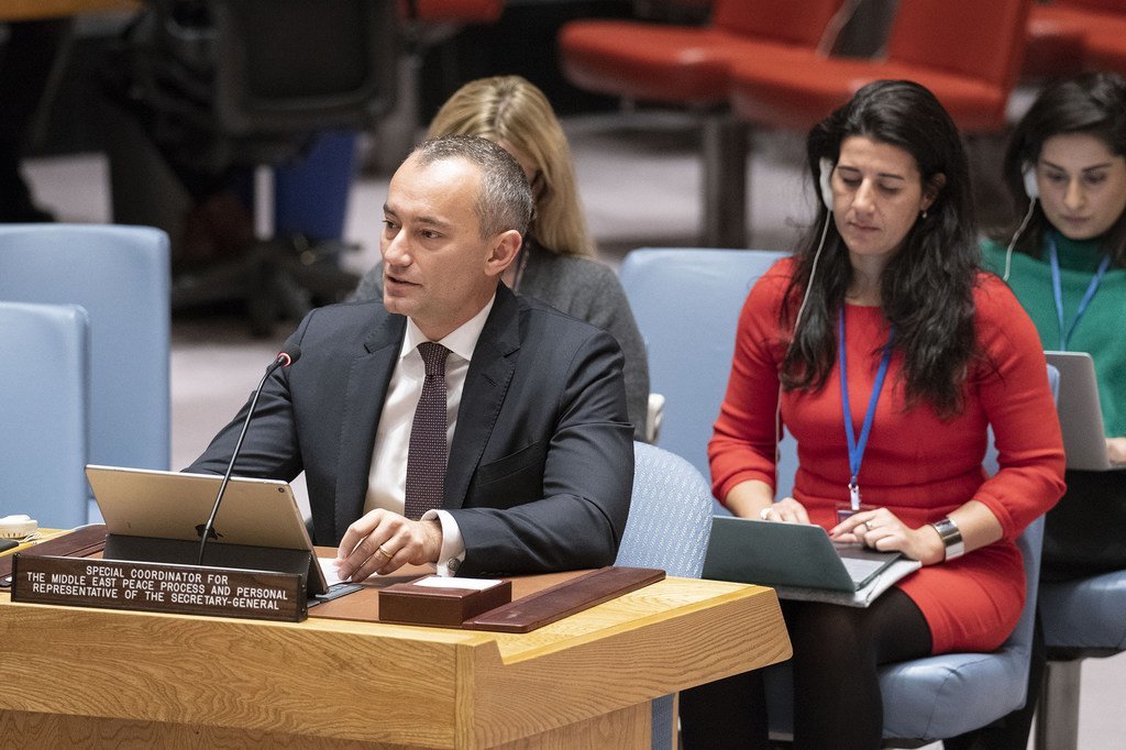 Nickolay Mladenov, Special Coordinator for the Middle East Peace Process, briefs the Security Council on the situation in the Middle East.