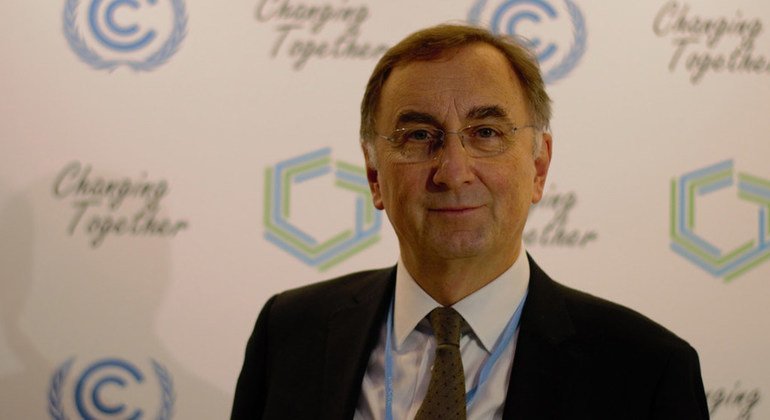 Jonas Pasztor, Executive Director for the Carnegie Climate Geoengineering Governance Initiative (C2G2) at the COP 24 climate change conference in Katowice, Poland.  13 December 2018.