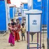 O objetivo do Acnur é fornecer 20 litros de água limpa e segura, por dia, a cada refugiado.