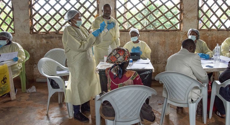 Equipo de vacunación de la Organización Mundial de la Salud en Butembo, República Democrática del Congo