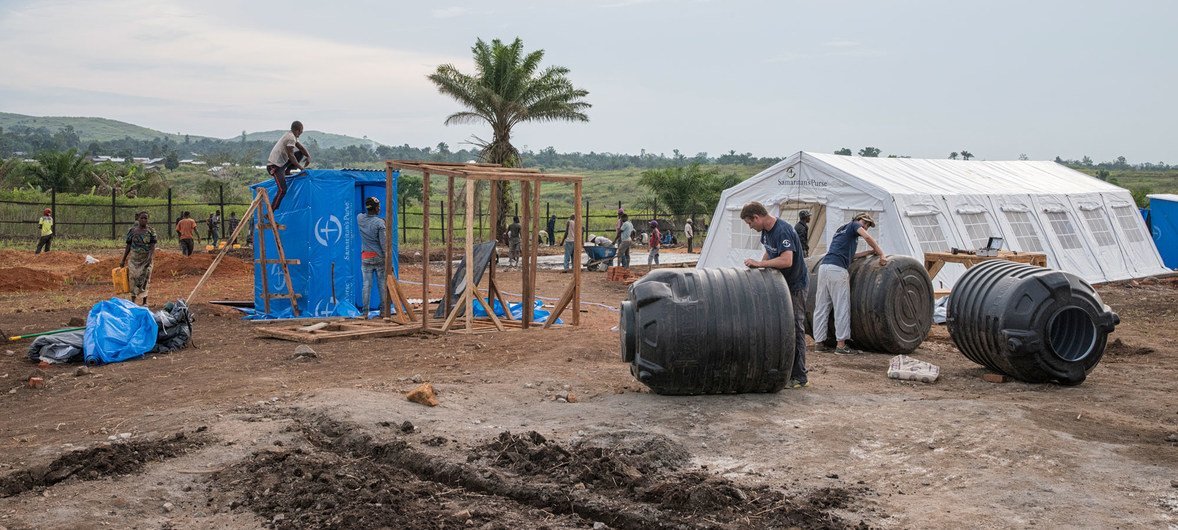 Unidade de Tratamento de ebola em Komanda, província de Ituri, no leste da República Democrática do Congo.