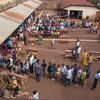 Voters lining up in front of polling stations during Presidential and Legislative elections in the Democratic Republic of the Congo (30 December 2018).